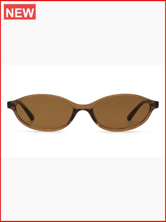 Retro Oval Cat Eye Sunglasses Women Y2K Narrow UV400 Protection Vintage main image 7